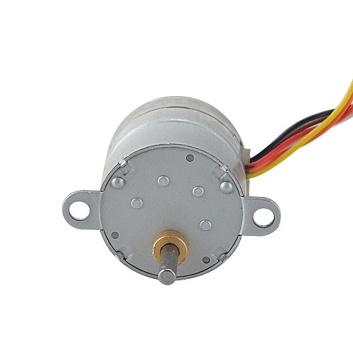 Φ25x25mm PM Stepper motor W/Gear Ratio 10:1 Spur gearbox - 25PM48M01-SG10 | StepperOnline AU