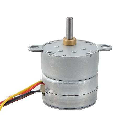 Φ25x25mm PM Stepper motor W/Gear Ratio 10:1 Spur gearbox - 25PM48M01-SG10 | StepperOnline AU