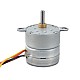 Φ25x25mm PM Stepper motor W/Gear Ratio 10:1 Spur gearbox - 25PM48M01-SG10 | StepperOnline AU