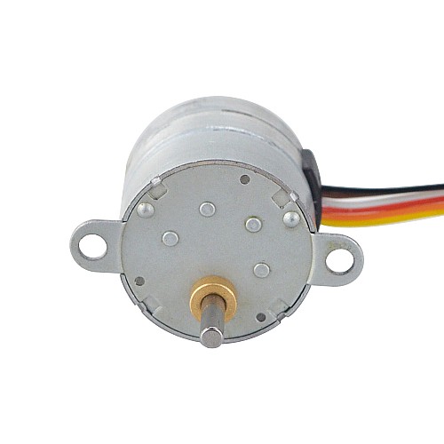 Φ25x25.5mm PM Stepper motor W/Gear Ratio 30:1 Spur gearbox - 25PM48M02-SG30 | StepperOnline AU
