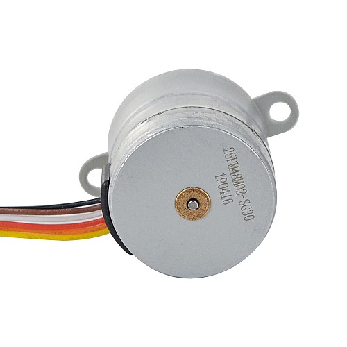 Φ25x25.5mm PM Stepper motor W/Gear Ratio 30:1 Spur gearbox - 25PM48M02-SG30 | StepperOnline AU