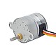 Φ25x25.5mm PM Stepper motor W/Gear Ratio 30:1 Spur gearbox - 25PM48M02-SG30 | StepperOnline AU