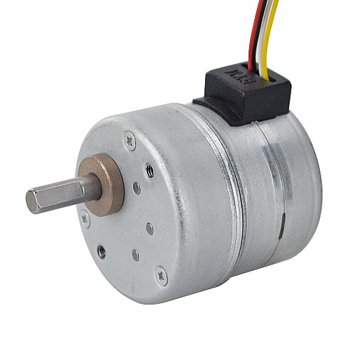 Φ35x36.2mm PM Stepper motor W/Gear Ratio 10.8:1 Spur gearbox - 35PM48L01-SG10 | StepperOnline AU