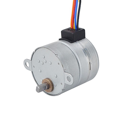 Φ35x35.2mm PM Stepper motor W/Gear Ratio 60:1 Spur gearbox - 35PM48M02-SG60 | StepperOnline AU