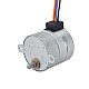 Φ35x35.2mm PM Stepper motor W/Gear Ratio 60:1 Spur gearbox - 35PM48M02-SG60 | StepperOnline AU