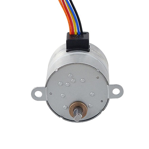 Φ35x35.2mm PM Stepper motor W/Gear Ratio 120:1 Spur gearbox - 35PM48M03-SG120 | StepperOnline AU
