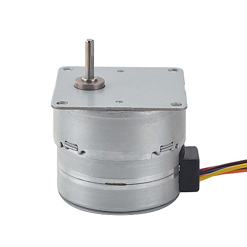 Φ42x38mm PM Stepper motor W/Gear Ratio 50:1 Spur gearbox - 42PM48M01-SG50 | StepperOnline AU
