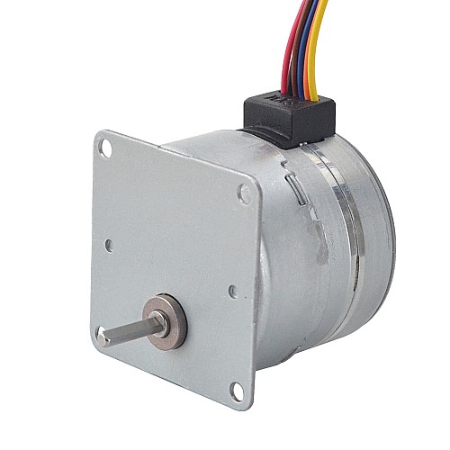 Φ42x38mm PM Stepper motor W/Gear Ratio 50:1 Spur gearbox - 42PM48M01-SG50 | StepperOnline AU