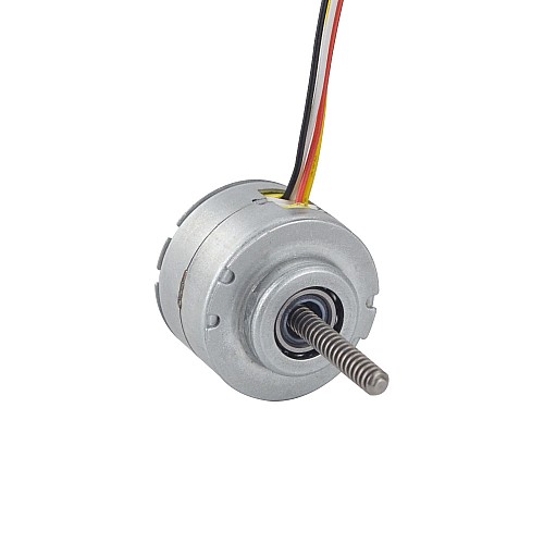 Φ25x15.6mm PM Non-Captive Linear Stepper Motor 0.23A Lead 1mm/0.039 Length 50mm - 25LN24M01-233 | StepperOnline AU