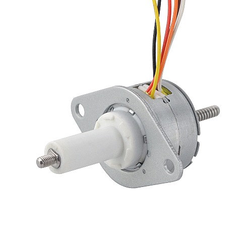 Φ25x15mm PM Captive Linear Stepper Motor 0.23A Lead 1mm/0.039 Travel 22mm - 25LN24M02-333 | StepperOnline AU
