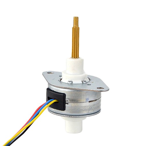 Φ25.2x15mm PM Captive Linear Stepper Motor 0.5A Lead 1.22mm/0.048 Travel 13.5mm - 25LN48L01-334 | StepperOnline AU