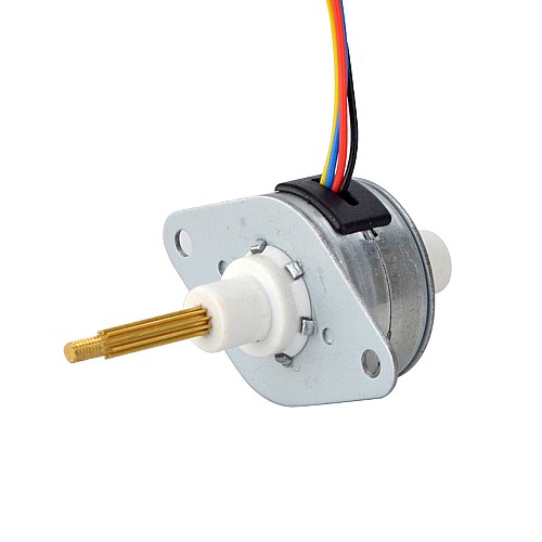 Φ25.2x15mm PM Captive Linear Stepper Motor 0.5A Lead 1.22mm/0.048 Travel 13.5mm - 25LN48L01-334 | StepperOnline AU