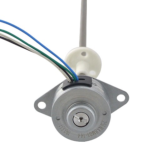Φ25x14.5mm PM External Linear Stepper Motor 0.143A Lead 1.22mm/0.047 Length 174mm - 25LN48M01-144 | StepperOnline AU