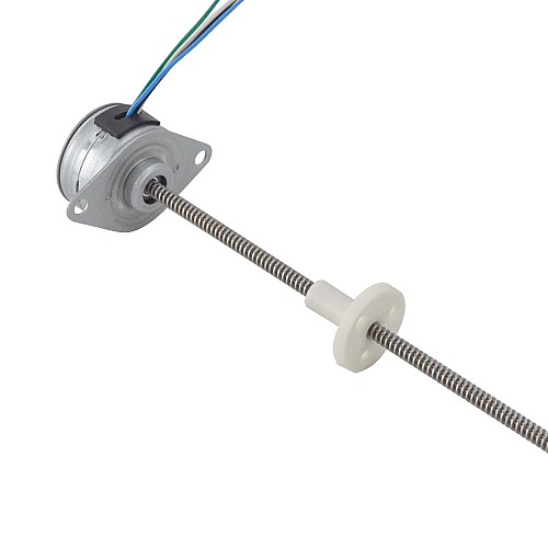 Φ25x14.5mm PM External Linear Stepper Motor 0.143A Lead 1.22mm/0.047 Length 174mm - 25LN48M01-144 | StepperOnline AU