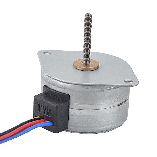 Φ35x22mm PM External Linear Stepper Motor 0.28A Lead 0.5mm/0.0197 Length 21.5mm - 35LN24M01-122 | StepperOnline AU