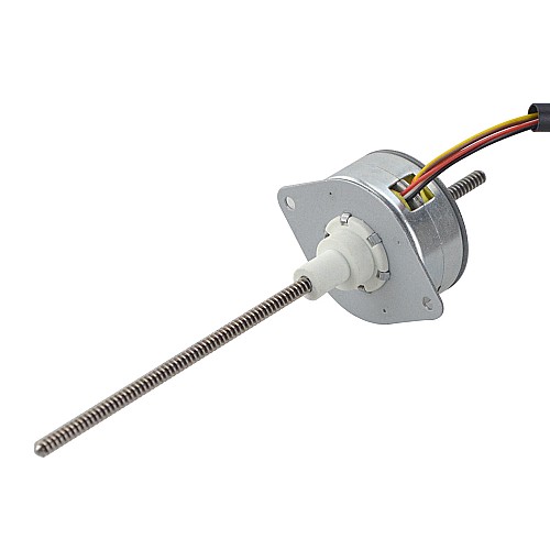 Φ35x17.5mm PM Non-Captive Linear Stepper Motor 0.46A Lead 1.22mm/0.047 Length 139.7mm - 35LN48M01-244 | StepperOnline AU