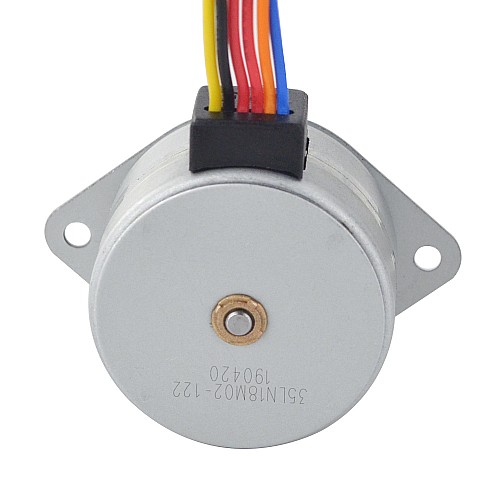 Φ35x22mm PM External linear stepper motor 0.2A Lead 0.5mm/0.0197 Length 21.5mm - 35LN48M02-122 | StepperOnline AU