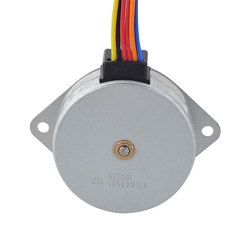Φ42x16.5mm PM External Linear Stepper Motor 0.4A Lead 0.5mm/0.0197 Length 21mm - 42LN48S01-122 | StepperOnline AU