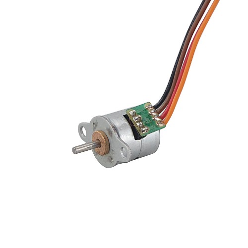 Φ10.25x11mm PM Stepper motor 18deg 1.96mN.m(0.278oz.in) 0.2A 4 Wires - 10PM20L02 | StepperOnline AU