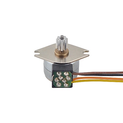 Φ15x12mm PM Stepper motor 18deg 3.43mN.m(0.486oz.in) 0.4A 4 Wires - 15PM20L02 | StepperOnline AU