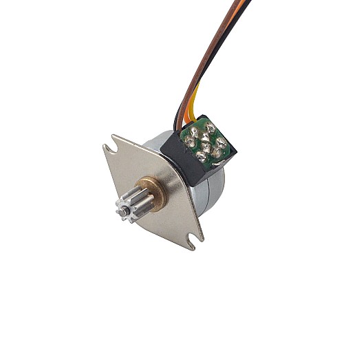 Φ15x12mm PM Stepper motor 18deg 3.43mN.m(0.486oz.in) 0.4A 4 Wires - 15PM20L02 | StepperOnline AU