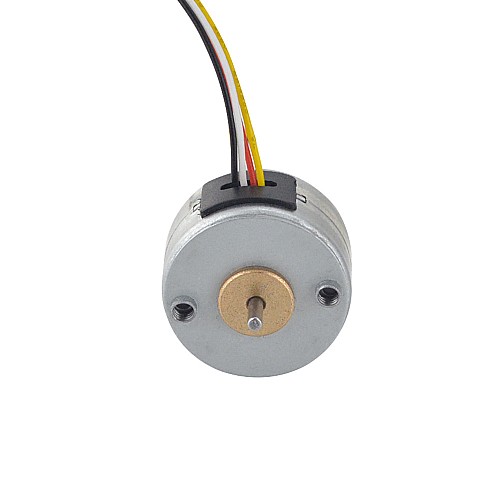 Φ25x15mm PM Stepper motor 7.5deg 14.7mN.m(2.082oz.in) 0.5A 4 Wires - 25PM48L01 | StepperOnline AU