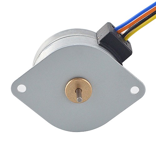 Φ35x22mm PM Stepper motor 7.5deg 53.9mN.m(7.634oz.in) 0.2A 4 Wires - 35PM48L01 | StepperOnline AU