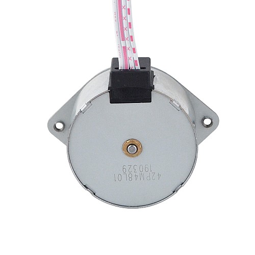 Φ42x23.5mm PM Stepper motor 7.5deg 68.6mN.m(9.717oz.in) 0.6A 4 Wires - 42PM48L01 | StepperOnline AU