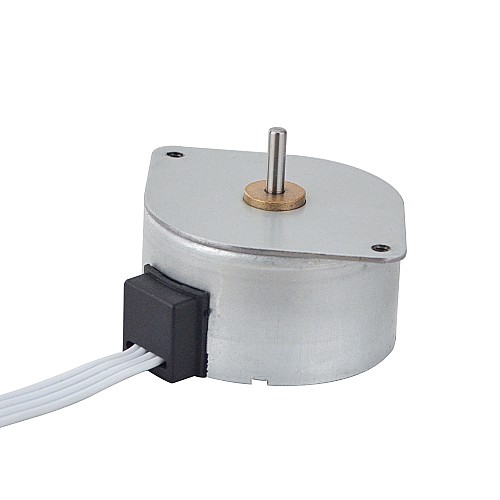 Φ42x23.5mm PM Stepper motor 7.5deg 68.6mN.m(9.717oz.in) 0.6A 4 Wires - 42PM48L01 | StepperOnline AU