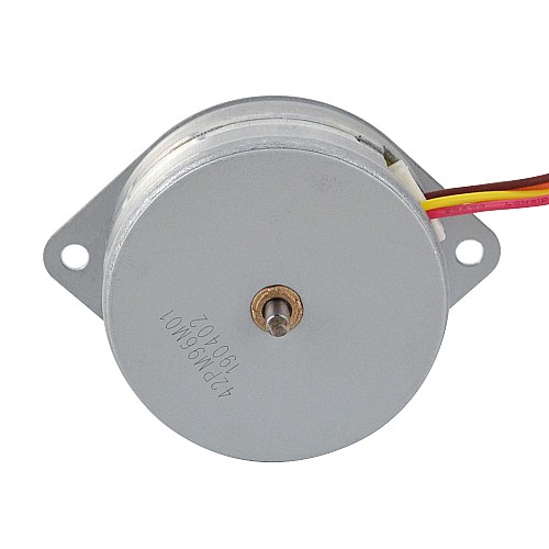 Φ42x18mm PM Stepper motor 3.75deg 49mN.m(6.94oz.in) 0.42A 4 Wires - 42PM96M01 | StepperOnline AU