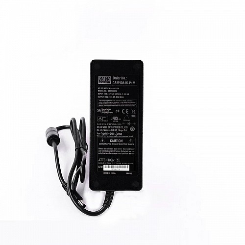 GSM90A15-P1M MEANWELL 90W 15VDC 6A 115/230VAC AC-DC Reliable Green Medical Adaptor - GSM90A15-P1M | StepperOnline AU