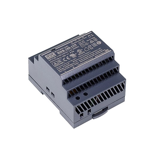 HDR-100-15N MEANWELL 97.5W 15VDC 6.5A 115/230VAC Ultra Slim Step Shape DIN Rail Power Supply - HDR-100-15N | StepperOnline AU