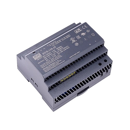 HDR-150-48 MEANWELL 48VDC 2.72A 130.6W 115VAC/3.2A 153.6W 230VAC Ultra Slim Step Shape DIN Rail Power Supply - HDR-150-48 | StepperOnline AU
