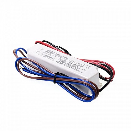 LPV-20-12 MEANWELL 20W 1.67A 12V Single Output Switching Power Supply - LPV-20-12 | StepperOnline AU