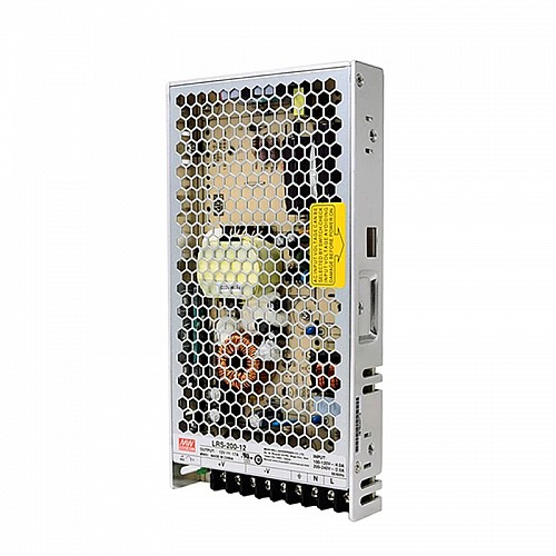 LRS-200-12 MEANWELL 200W 12VDC 17A 115/230VAC Enclosed Switching Power Supply - LRS-200-12 | StepperOnline AU