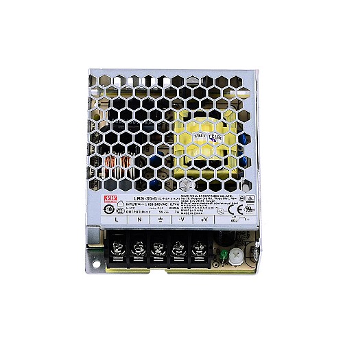 LRS-35-5 MEANWELL 35W 5VDC 7A 115/230VAC Enclosed Switching Power Supply - LRS-35-5 | StepperOnline AU