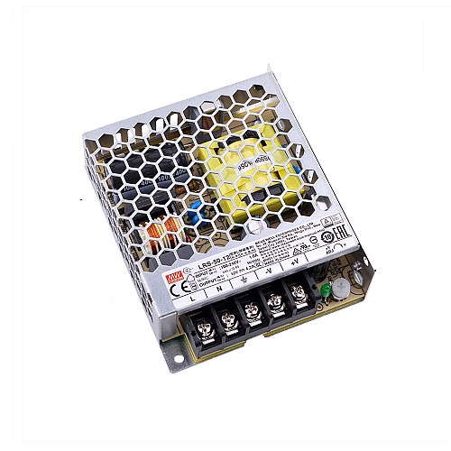 LRS-50-12 MEANWELL 50W 12VDC 4.2A 115/230VAC Enclosed Switching Power Supply - LRS-50-12 | StepperOnline AU