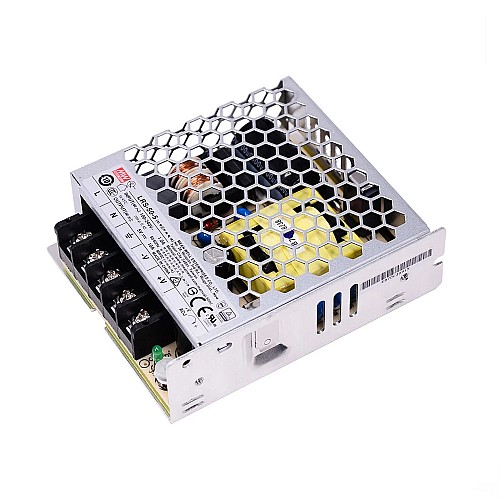 LRS-50-5 MEANWELL 50W 5VDC 10A 115/230VAC Enclosed Switching Power Supply - LRS-50-5 | StepperOnline AU
