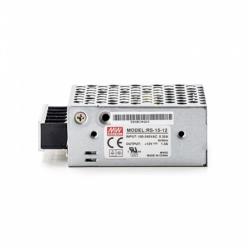 RS-15-12 MEANWELL 15.6W 1.3A 12VSingle Output Switching Power Supply - RS-15-12 | StepperOnline AU
