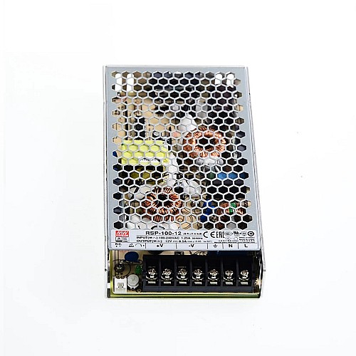 RSP-100-12 MEANWELL 102W 12VDC 8.5A 115/230VAC Single Output With PFC Function - RSP-100-12 | StepperOnline AU