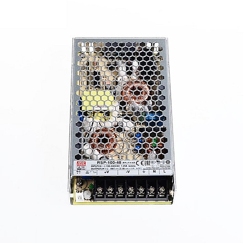 RSP-100-48 MEANWELL 100.8W 48VDC 2.1A 115/230VAC Single Output With PFC Function - RSP-100-48 | StepperOnline AU
