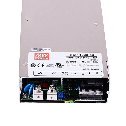 RSP-1000-48 MEANWELL 1008W 48VDC 21A 115/230VAC Power Supply With Single Output - RSP-1000-48 | StepperOnline AU