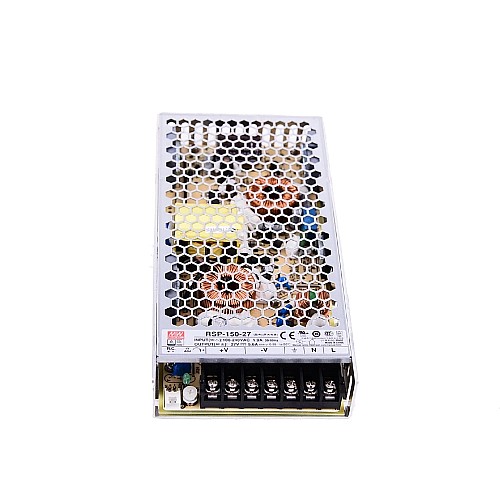 RSP-150-27 MEANWELL 151.2W 27VDC 5.6A 115/230VAC Single Output With PFC Function - RSP-150-27 | StepperOnline AU