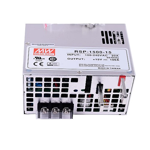 RSP-1500-15 MEANWELL 1500W 15VDC 100A 115/230VAC Power Supply With Single Output - RSP-1500-15 | StepperOnline AU