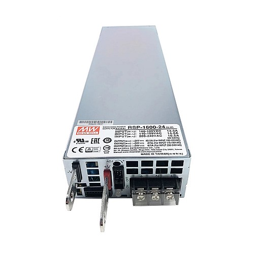 RSP-1600-24 MEANWELL 1608W 24VDC 67A 115/230VAC Power Supply With Single Output - RSP-1600-24 | StepperOnline AU
