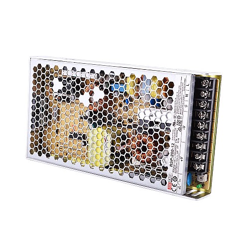 RSP-200-12 MEANWELL 200.4W 12VDC 16.7A 115/230VAC Single Output With PFC Function - RSP-200-12 | StepperOnline AU