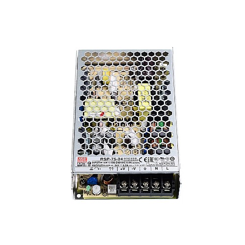RSP-75-24 MEANWELL 76.8W 24VDC 3.2A 115/230VAC Single Output With PFC Function - RSP-75-24 | StepperOnline AU