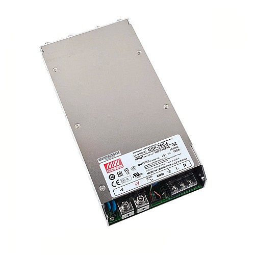 RSP-750-5 MEANWELL 500W 5VDC 100A 115/230VAC Power Supply With Single Output - RSP-750-5 | StepperOnline AU