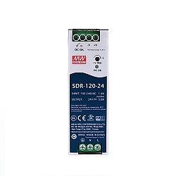 CN On Sale - SDR-120-24 MEANWELL 120W 24VDC 5A 115/230VAC With PFC Function DIN Rail Power Supply