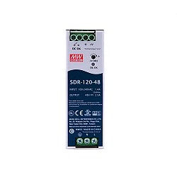 SDR-120-48 MEANWELL 120W 48VDC 2.5A 115/230VAC Single Output Industrial DIN RAIL With PFC Function